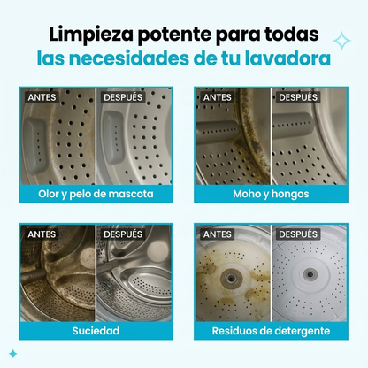 Pastillas Limpiadoras de Lavadora CleanWash Pro®